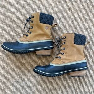 Sorel Slimpack ll Waterproof Nuback Laced Duck Boot